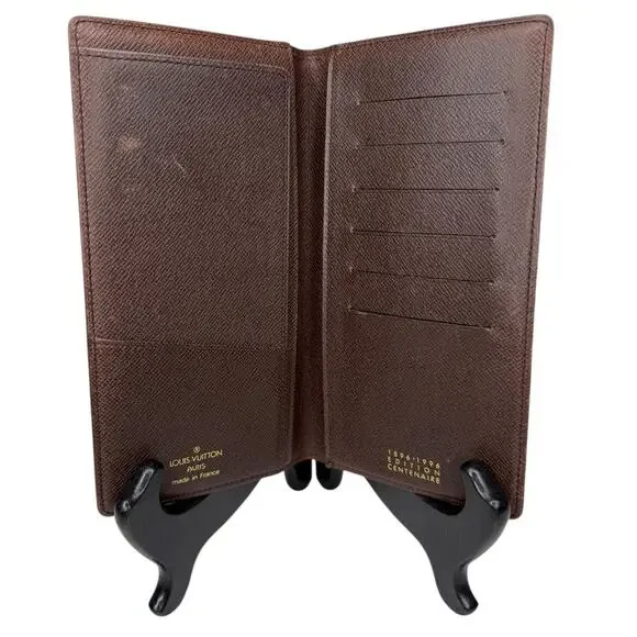 Louis Vuitton Damier Ebene Centenaire 1896-1996 Long Wallet/Passport Holder - Picture 3 of 12